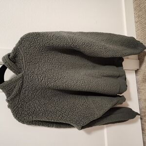 Cozy Green Sherpa Jacket